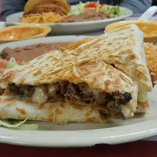 Beef fajita quesadilla