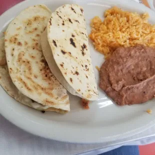 Chicken Fajita Quesadilla lunch special with tea $7.99