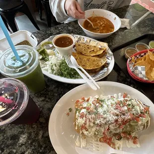 Chimichanga fully loaded 18. Quesabirrias Taco fresh authentic menudo aguas frescas
