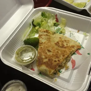 Quesadilla, sorry this all that is left