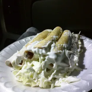 Half dozen Tacos Tapatios aka flautas