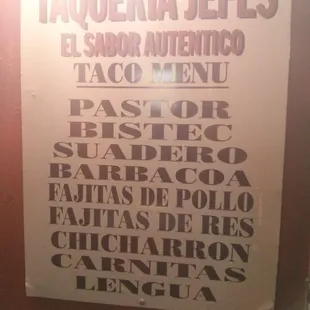 a sign for taqueria jefes