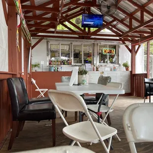 Nice, clean, cool eating area.