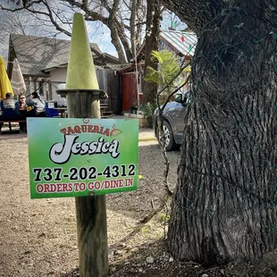 Parking lot sign