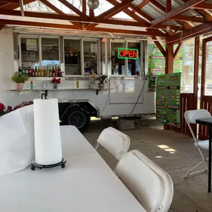 Outdoor seating
