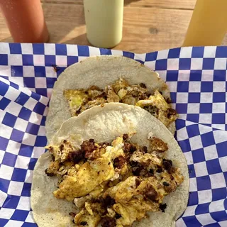 Chorizo and Egg Taco