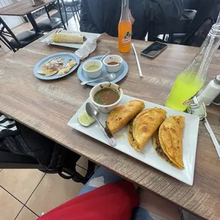 These are the quesobirria tacos I ordered