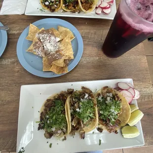 And these are the tacos my friends ordered