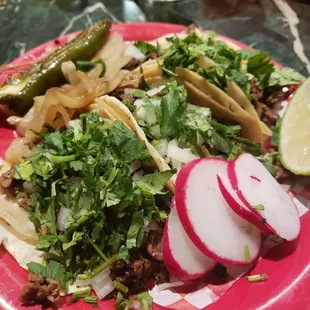 Asada soft tacos