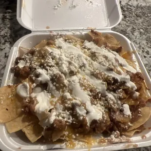 Al pastor nachos