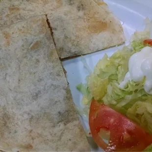 Papas Y Chorizo Quesadilla