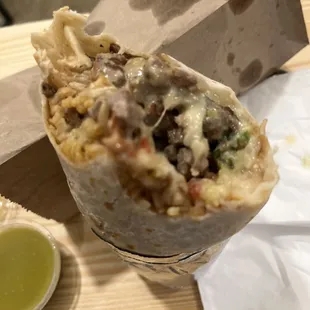 Super Carne asada extra cheese $14.80