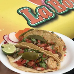 Tacos de camarón