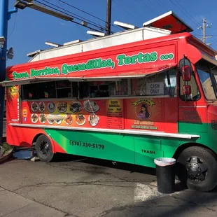 a colorful food truck