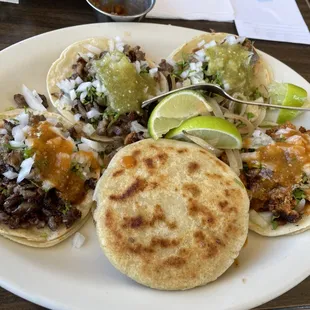 Tacos and a Gordita  - The spicy pork was the best
