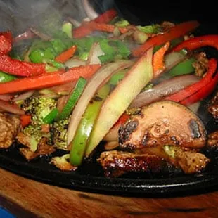 Steak fajitas