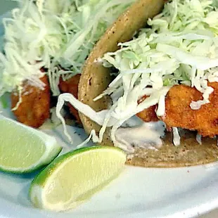Beer battered fish taco