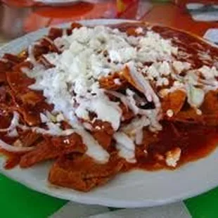 Chilaquiles  rojos