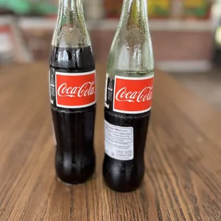 Refreshing ice cold Coca Cola with my tacos!