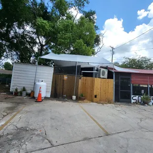 Entrance to the restaurant