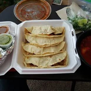 Huge tacos and menudo, served on Sundays.
