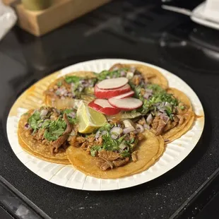 5 Tacos and a can drink for $10.00