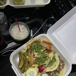 Asada and al pastor  tacos