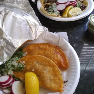 Birria and asada tacos