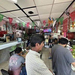 people sitting at tables