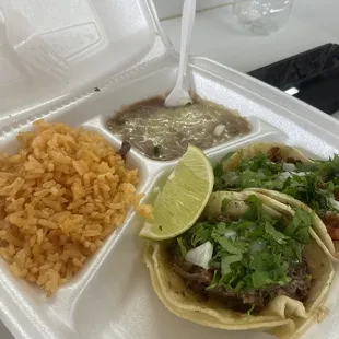 Taco plate - barbacoa 4/5