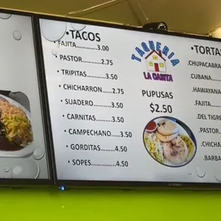 Menu 7/29/2022