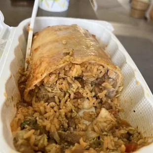 Burrito Mojado/wet burrito pollo