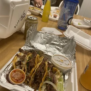 Steak barria tacos