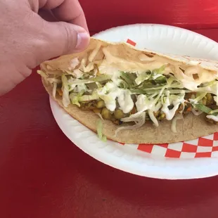 Quesadilla de Flor de Calabaza