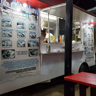 a woman ordering food