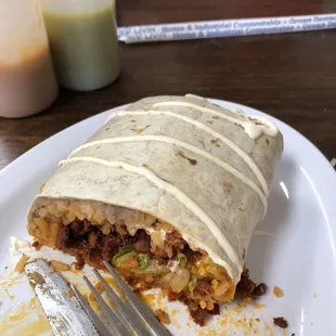 1/2 Chorizo Burrito