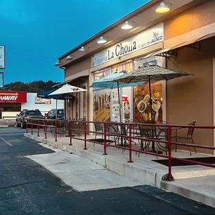 Outside