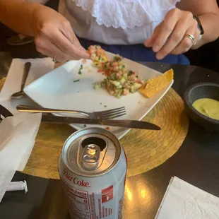 My wife had Ceviche. It was a little different from what she is use too but outstanding.