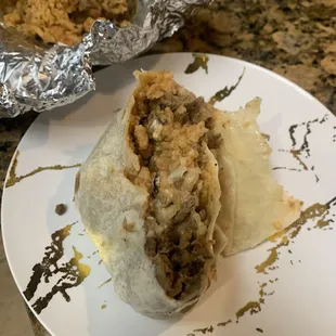 Very dry burrito no salsa and very little sour cream
