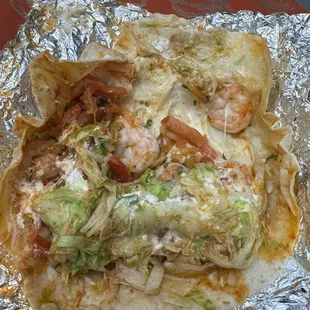 This is a shrimp quesadilla!!