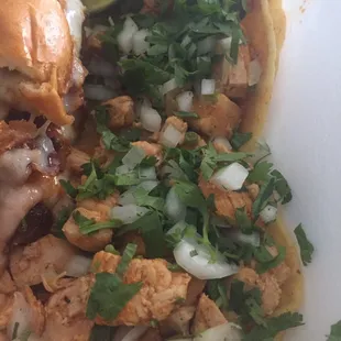 Lots of meat on tacos