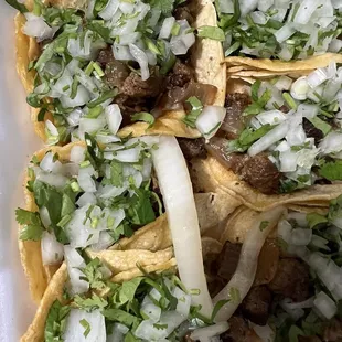 Beef Tacos w/ Onions