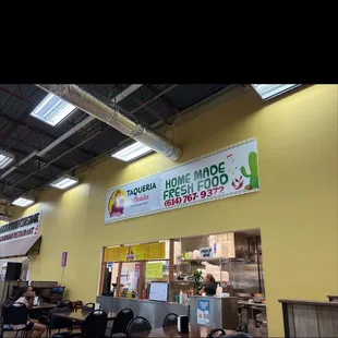 the interior of a restaurant