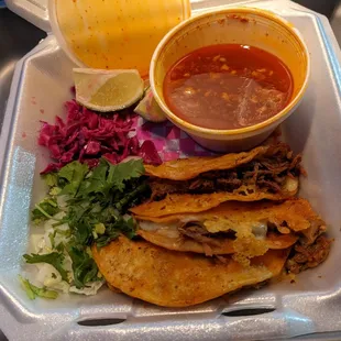 Quesabirria and consomme