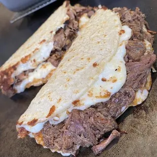 a close up of a sandwich