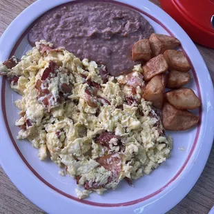 Bacon and eggs plate. Perfect.