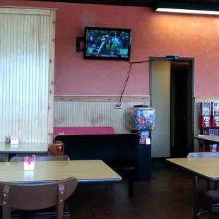 There&apos;s TV, usually either a soccer game or maybe some Telenovella.