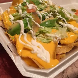nachos, food