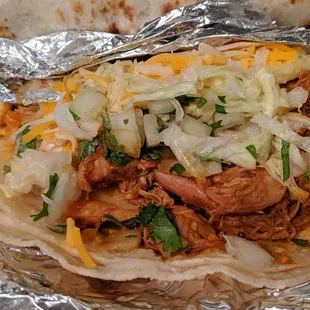 Chicken Taco, $2.50, tax included