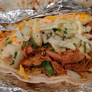 Chicken Taco, $2.50, tax included